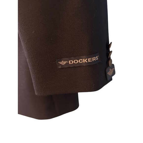 NWT Dockers Mens Navy Blazer Size 44L Polyester & Wool Blend - Picture 2 of 7